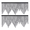 1 Yard Glass Fringe Trimming AJEW-PH0006-69-6