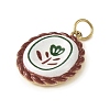 Baking Paint 304 Stainless Steel Pendants LS-STAS-C178-01F-2