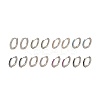 Rack Plating Brass Micro Pave Cubic Zirconia Hoop Earrings EJEW-H143-15P-1