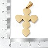 Ion Plating(IP) 304 Stainless Steel Enamel Rhinestone Pendants STAS-Q325-05F-G-3