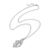 Non-Tarnish 3Pcs 3 Styles 304 Stainless Steel Macrame Pouch Necklace Makings NJEW-JN04901-02-4