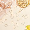 48Pcs 6 Style Brass Pendants KK-BC0002-23-4