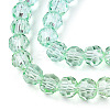 Transparent Glass Beads Strands X-GLAA-E036-07R-4