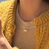 Bowknot 925 Sterling Silver Pendant Necklaces for Women NJEW-F338-04S-3