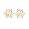 Brass Micro Pave Cubic Zirconia Pendants KK-S364-271A-1