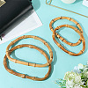 4Pcs 2 Styles D-Shaped Bamboo Bag Handles FIND-BBC0004-38-3