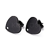 304 Stainless Steel Stud Earring Findings Ion Plating(IP) STAS-I183-07B-07EB-2