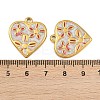 304 Stainless Steel with Enamel Pendants STAS-Z166-18G-04-3
