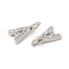 Brass Micro Pave Grade AAA Cubic Zirconia Charms ZIRC-P067-11P-A-NR-3