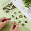 24Pcs Bees Alloy Brooch JEWB-ME0001-21AB-3