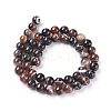Natural Striped Agate/Banded Agate Beads Strands G-G582-6mm-45-2