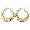 Rack Plating 304 Stainless Steel Hoop Earrings for Women EJEW-Z026-21G-1
