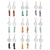 304 Stainless Steel Gemstone Chip Beads Earring Hooks EJEW-JE06898-2
