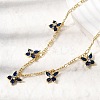 Brass Micro Pave Cubic Zirconia Butterfly Pendant Necklaces NJEW-B157-23G-2
