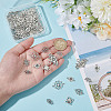 80Pcs 8 Styles Alloy Connector Charms FIND-AR0005-82B-3