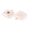 Natural Rose Quartz Pendants G-H318-02G-03-2