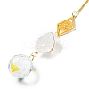 Wire Wrapped Nuggets Natural Quartz Crystal Pendant Decorations LS-HJEW-C008-01A-G-2