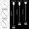 3 Bags 3 Styles Iron/Steel Pins FIND-SP0004-67-2