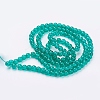 Spray Painted Crackle Glass Beads Strands CCG-Q001-6mm-15-2
