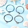 Whale Fishtail Alloy Charm Bracelets BJEW-JB11853-1