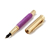 Dyed Natural Quartz Brass Pens AJEW-M209-05G-3