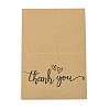 Kraft Paper Thank You Greeting Cards DIY-F120-01J-4