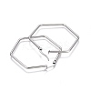 Tarnish Resistant 201 Stainless Steel Hoop Earrings LS-EJEW-A052-25A-2