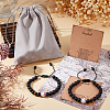 2Pcs Acrylic & Glass & Natural Tiger Eye Beads Braided Bead Bracelets BJEW-DC0001-12B-4