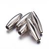 Tarnish Resistant Smooth 304 Stainless Steel Magnetic Clasps with Glue-in Ends MC088-1