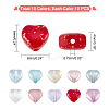   200Pcs 10 Colors Transparent Spray Painted Glass Beads ENAM-PH0008-22-4