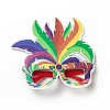 Felt Brazil Carnival Eyeglasses Frame Decoration LS-AJEW-G044-01B-1