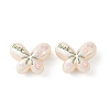 Printed Opaque Acrylic Beads OACR-B054-01S-1
