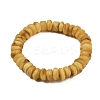 Natural Amber Beaded Stretch Bracelets for Men Women BJEW-L710-01B-4