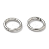 Tarnish Resistant 304 Stainless Steel Open Jump Rings STAS-Q186-02-7x1mm-3