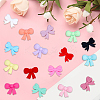 16Pcs 16 Styles Bowknot Silicone Focal Beads SIL-SC0003-18-7