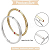 2Pcs 2 Colors Brass Wire FIND-BC0003-77-2