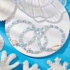 3Pcs 3 Styles Round Acrylic & Glass Beaded Stretch Bracelet Sets BJEW-JB10730-02-2