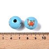 Natural Wood European Beads WOOD-S059-01J-3