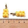 Bear Resin Pendant Decorations STAS-M092-01G-4