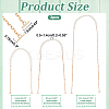 WADORN 3Pcs 3 Styles ABS Plastic Imitation Pearl Purse Chains FIND-WR0009-73A-2