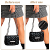1Pc Black PU Leather Alloy Crub Chain Purse Strap Extenders for Purse Making PURS-CL0001-10C-5
