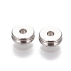 Tarnish Resistant 201 Stainless Steel Grooved Spacer Beads STAS-P239-05P-1