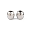 Tarnish Resistant 304 Stainless Steel European Beads LS-STAS-E034-4-3