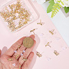 60Pcs Bowknot Alloy Stud Earring Findings FIND-BBC0004-63C-3