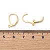 Brass Leverback Earring Findings KK-F824-007G-1-3