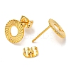 201 Stainless Steel Stud Earrings Finding LS-X-STAS-B045-13G-A-2