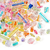 200Pcs 10 Styles Transparent Acrylic Beads TACR-TA0001-28-3