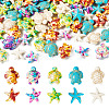 100Pcs 10 Styles Dyed Synthetic Turquoise Beads G-TA0002-04-1