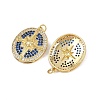 Brass Micro Pave Cubic Zirconia Pendants KK-L240-20G-2
