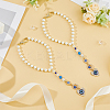 2Pcs Alloy Rhinestone Pendant Decorations HJEW-FH00021-5